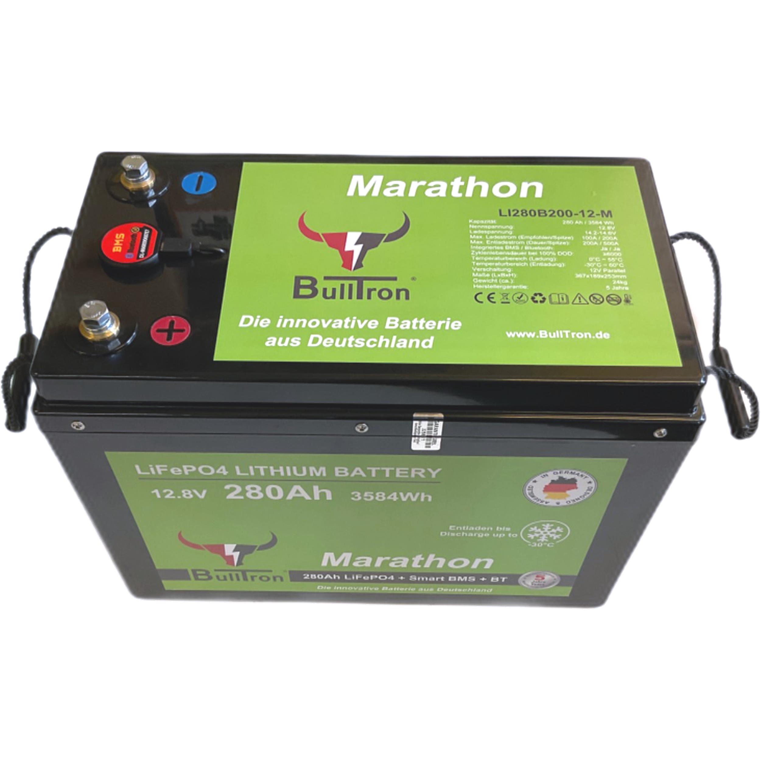 BullTron Marathon  Polar  280Ah inkl. Smart BMS mit 200A Dauerstrom & Bluetooth App mit MwSt.