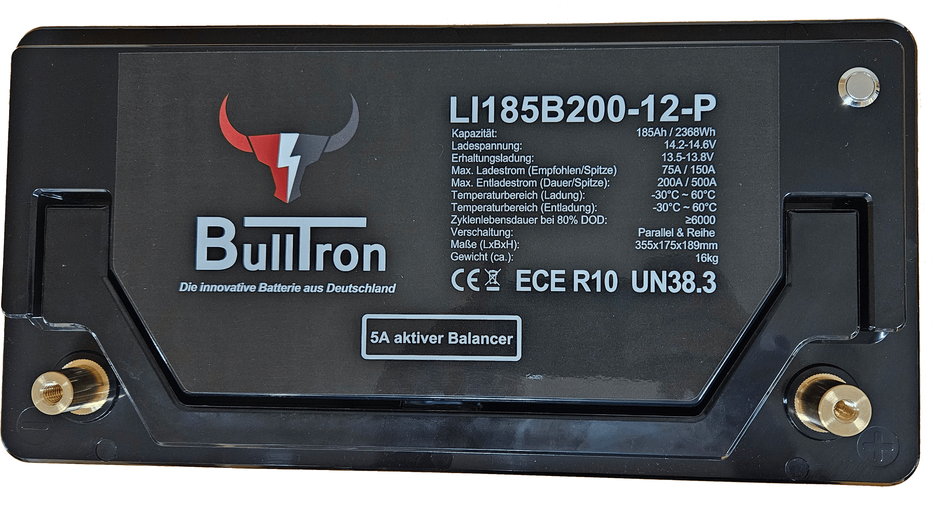 BullTron Polar  185Ah inkl. Smart BMS mit 200A Dauerstrom & Bluetooth App mit MwSt.