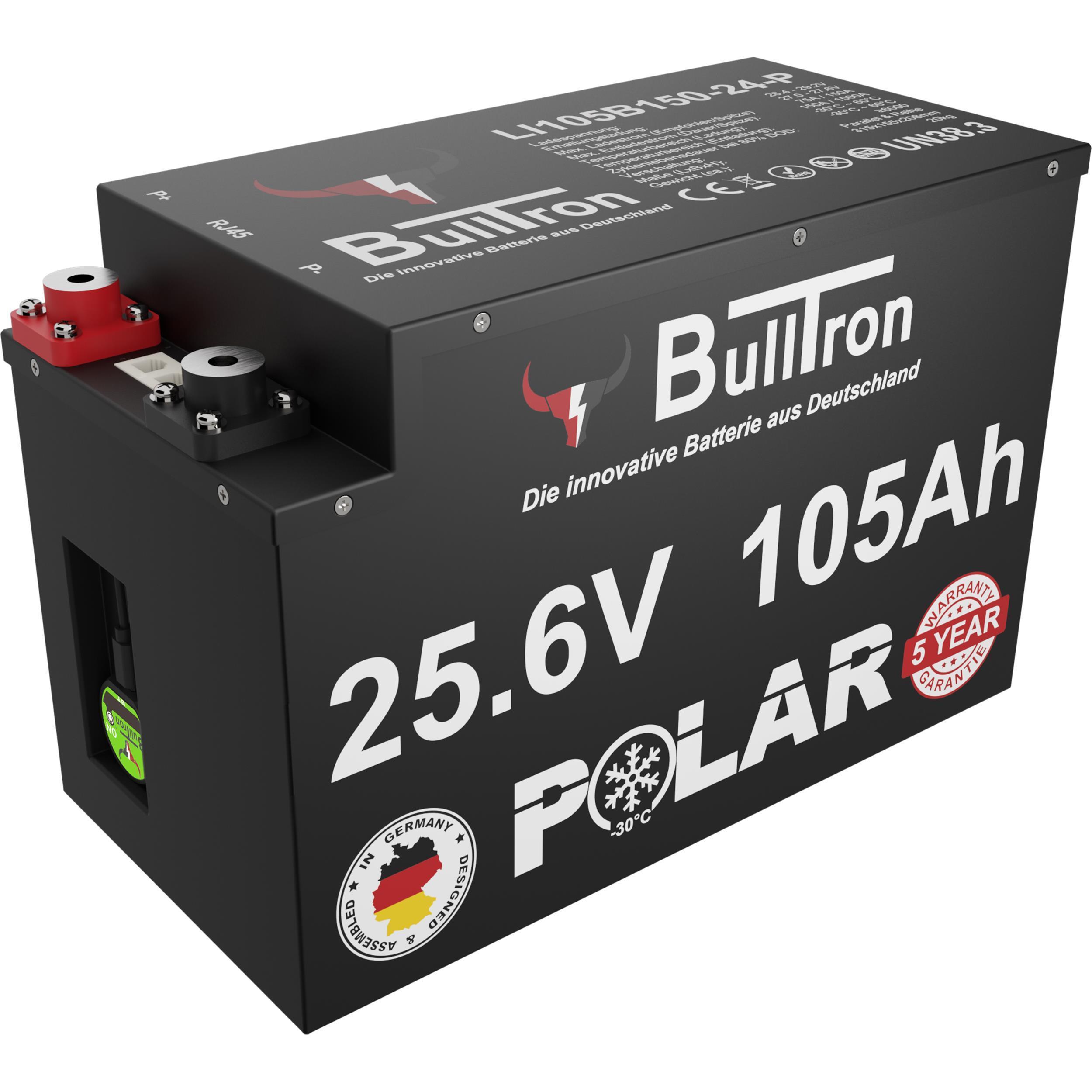 BullTron Polar  105Ah inkl. Smart BMS mit 150A Dauerstrom & Bluetooth App ohne MwSt.