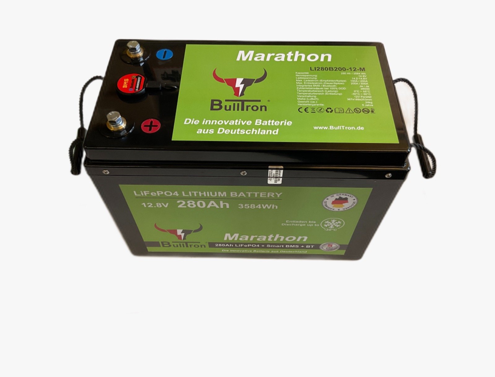 BullTron Marathon  Polar  280Ah inkl. Smart BMS mit 200A Dauerstrom & Bluetooth App