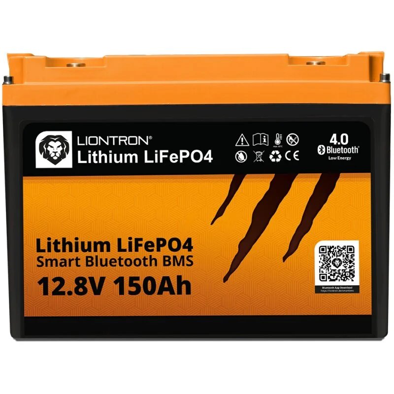 LIONTRON LiFePO4 12,8V 150Ah LXArctic smart BMS w. Bluetooth w. Marine IP67