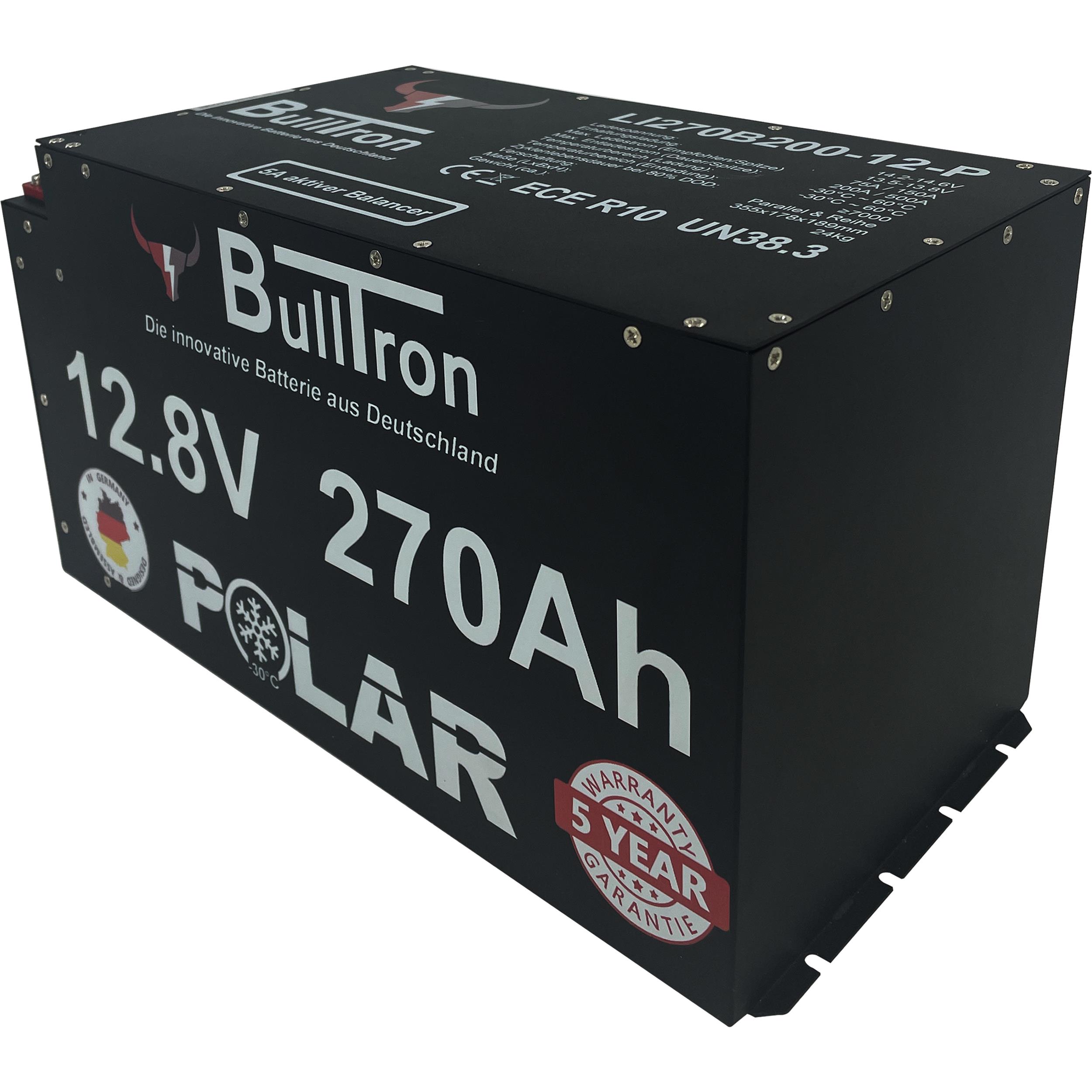 BullTron Polar  270Ah inkl. Smart BMS mit 200A Dauerstrom & Bluetooth App mit MwSt.