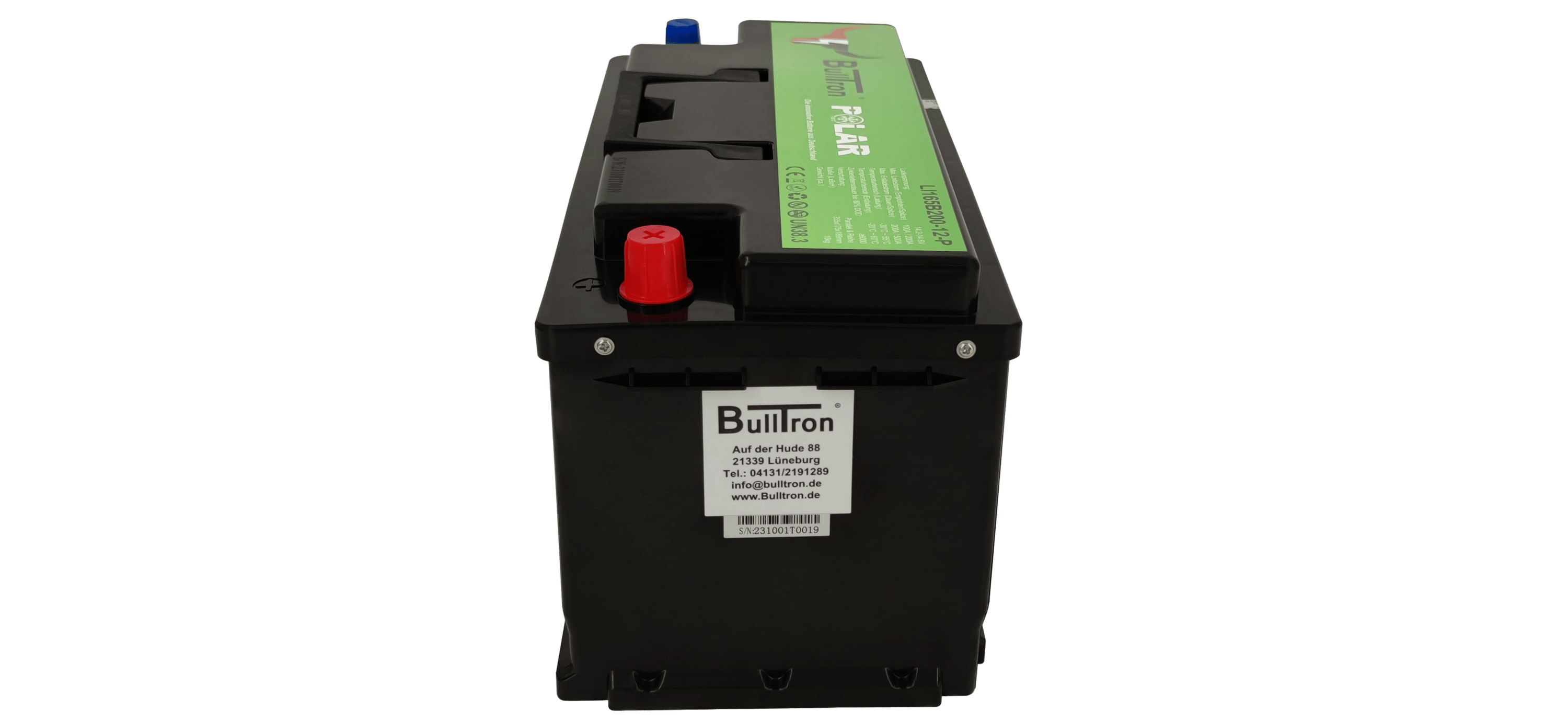 BullTron Polar  165Ah inkl. Smart BMS mit 200A Dauerstrom & Bluetooth App ohne MwSt.