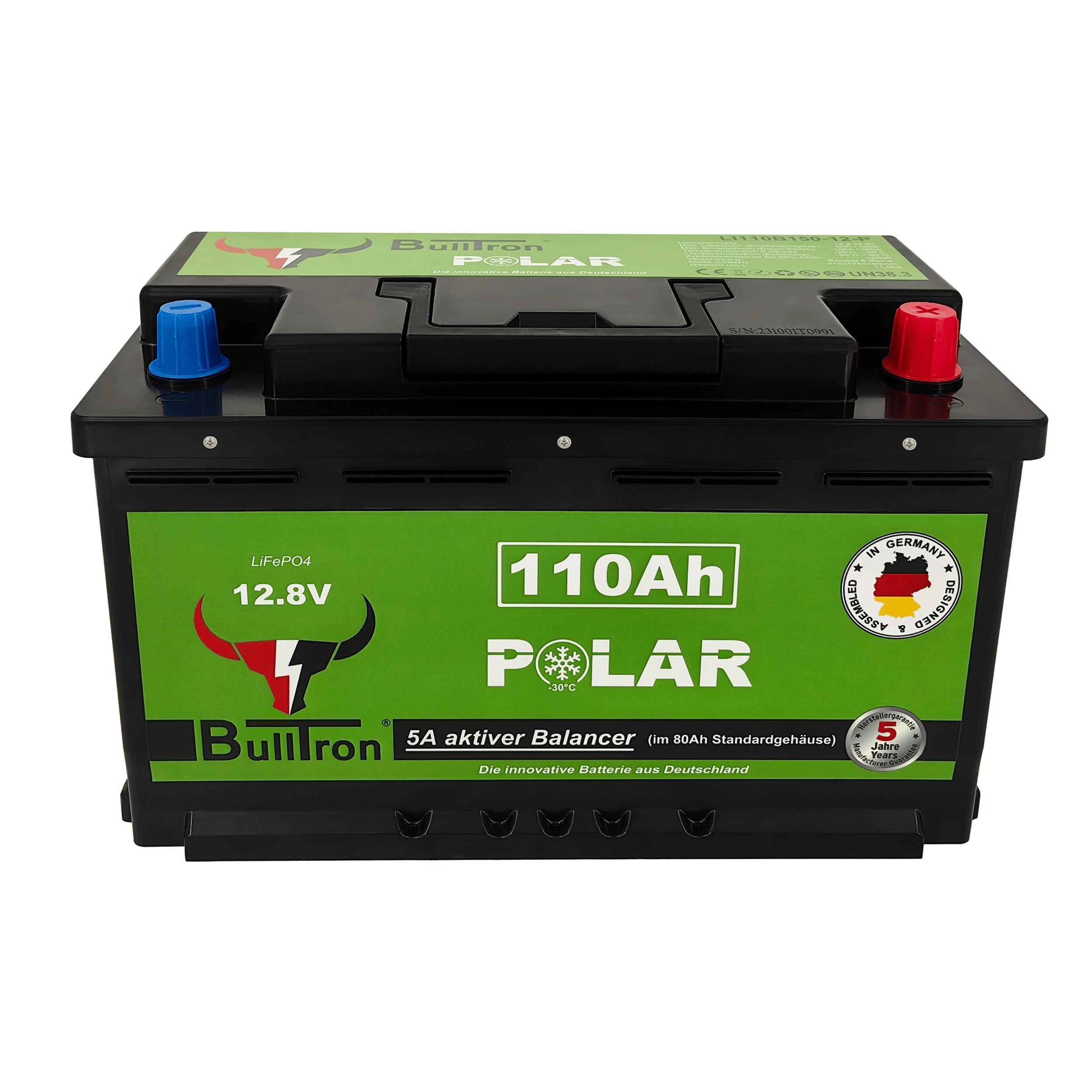 BullTron Polar  110Ah inkl. Smart BMS mit 150A Dauerstrom & Bluetooth App mit MwSt.