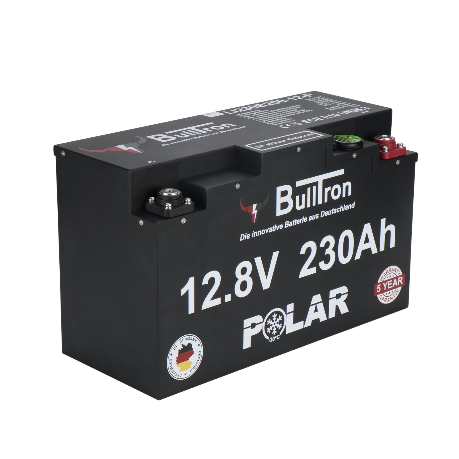 BullTron Polar  230Ah inkl. Smart BMS mit 200A Dauerstrom & Bluetooth App mit MwSt.