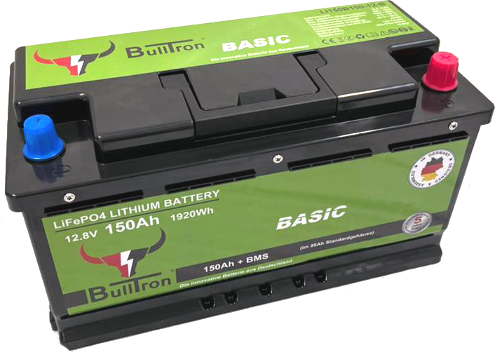 BullTron Basic  150Ah inkl. BMS mit 100A Dauerstrom