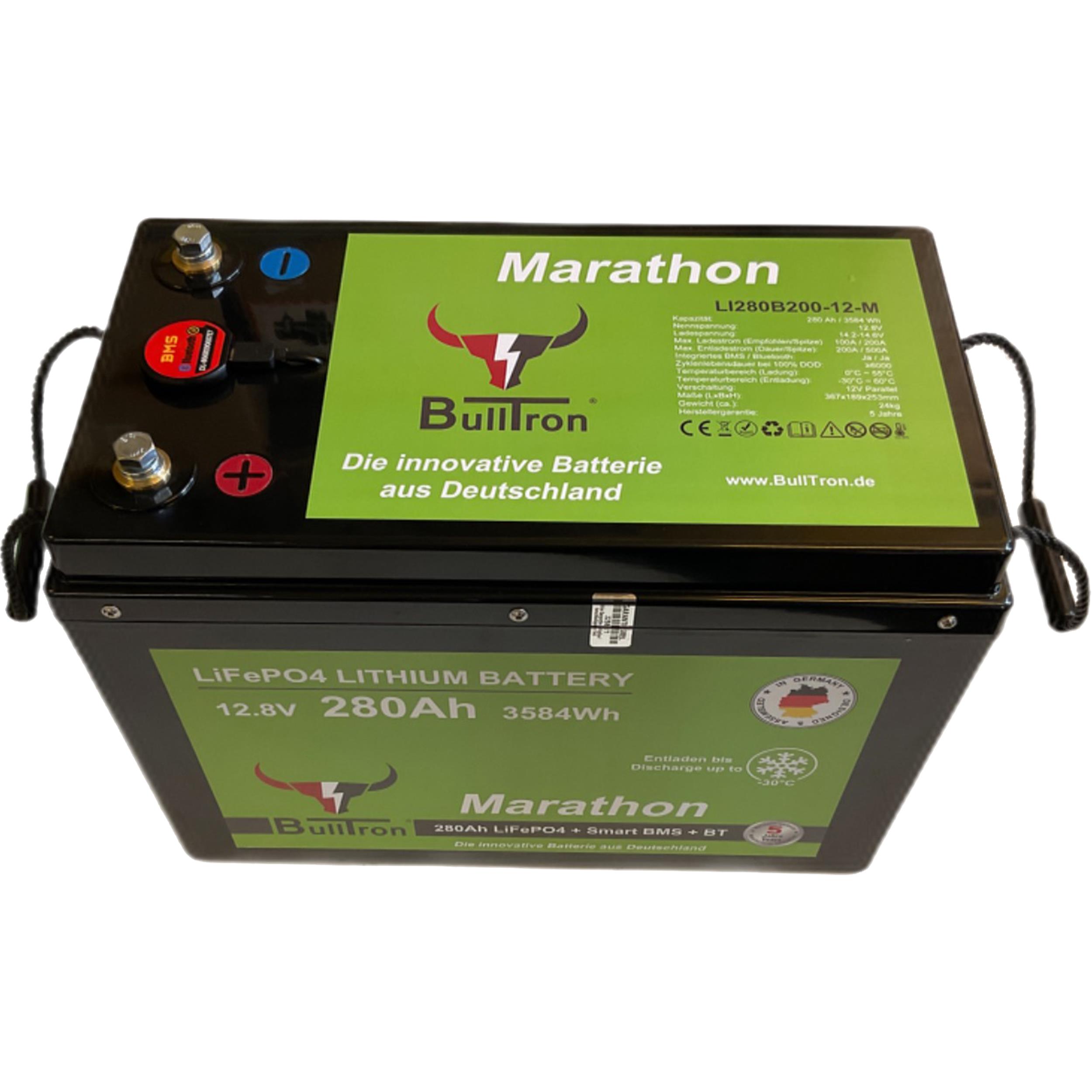 BullTron Marathon  Polar  280Ah inkl. Smart BMS mit 200A Dauerstrom & Bluetooth App mit MwSt.