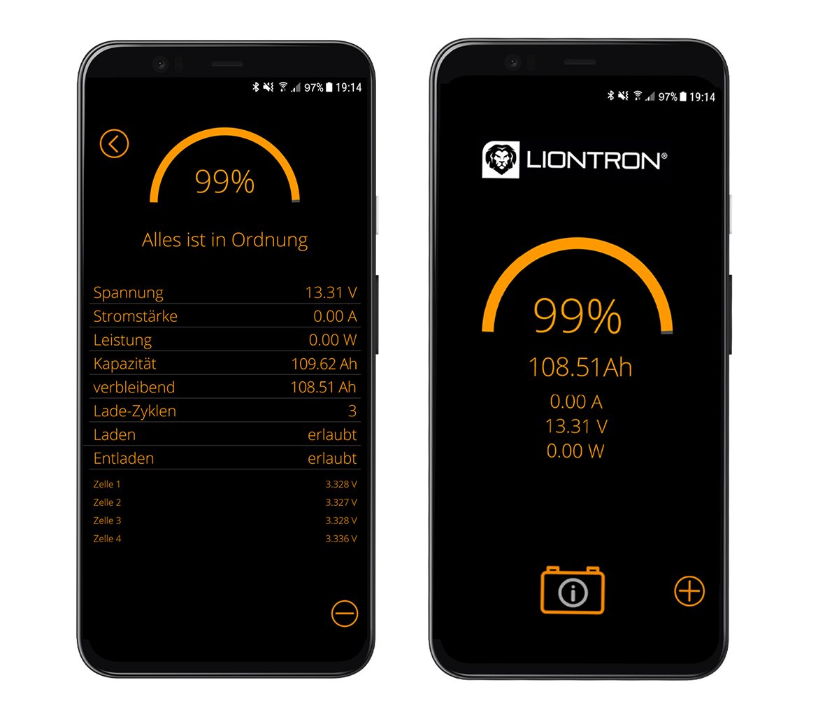 Untersitz Lithiumbatterie Liontron ARCTIC 12.8V 150 Ah Lithium LiFePO4 - mit Bluetooth