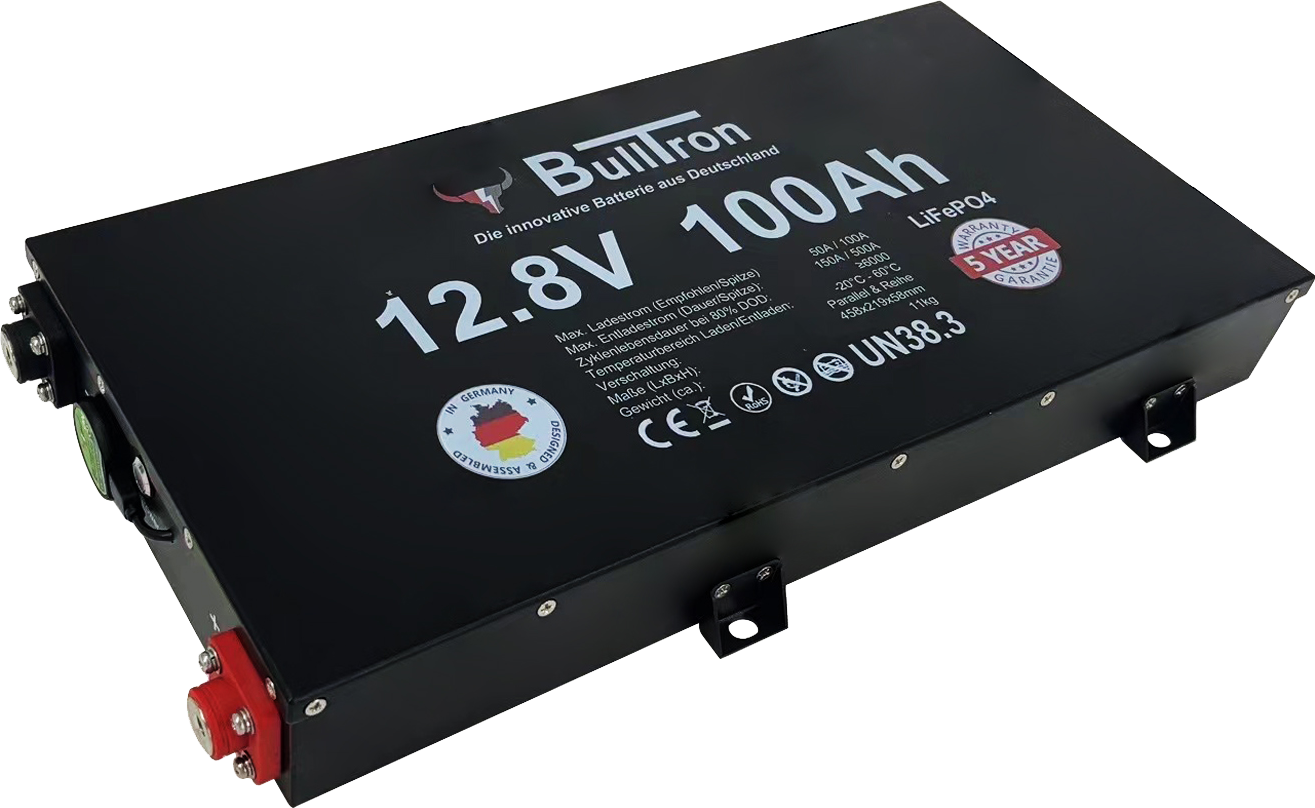 BullTron Polar  100Ah Slim inkl. Smart BMS mit 150A Dauerstrom & Bluetooth App