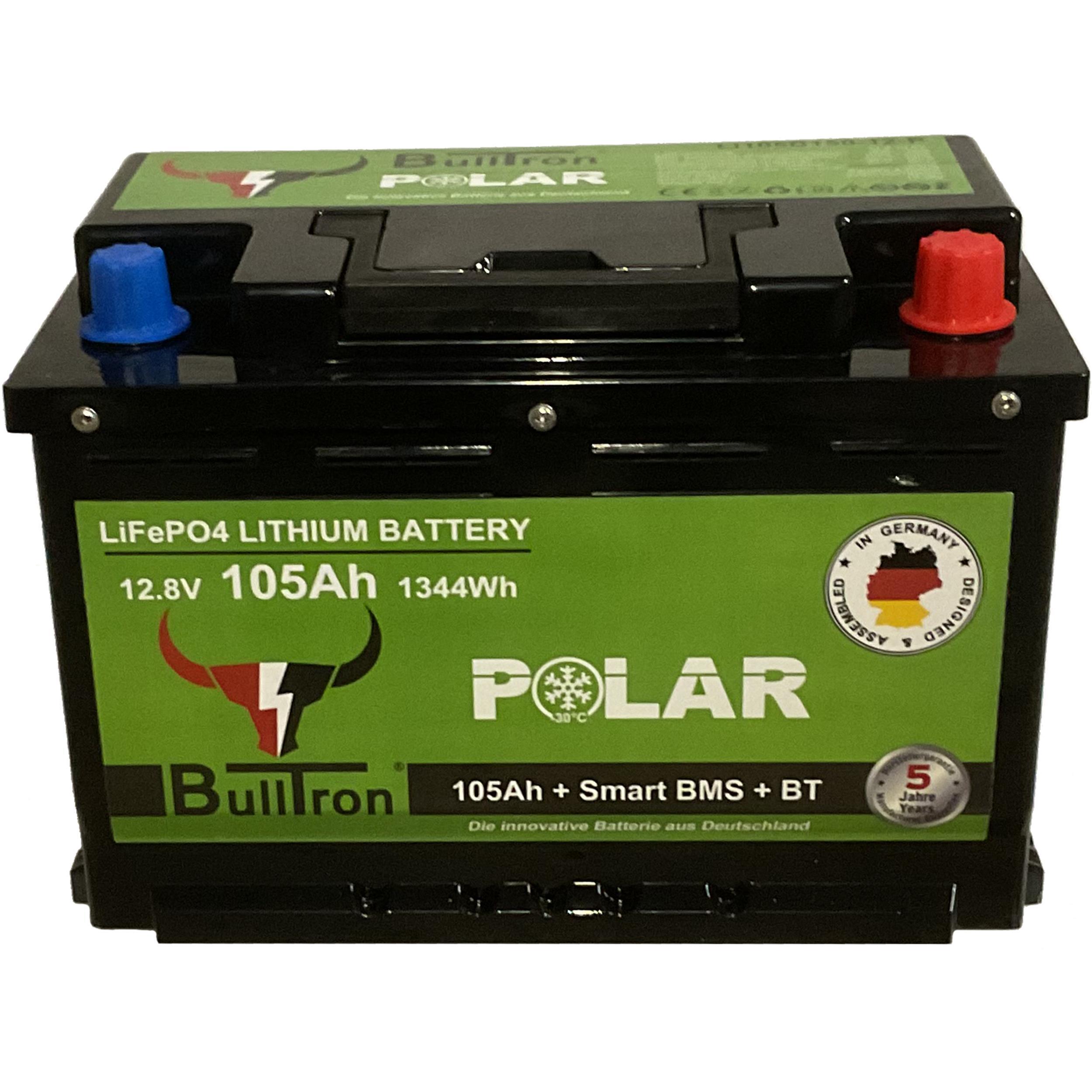 BullTron Polar  105Ah inkl. Smart BMS mit 150A Dauerstrom & Bluetooth App mit MwSt.