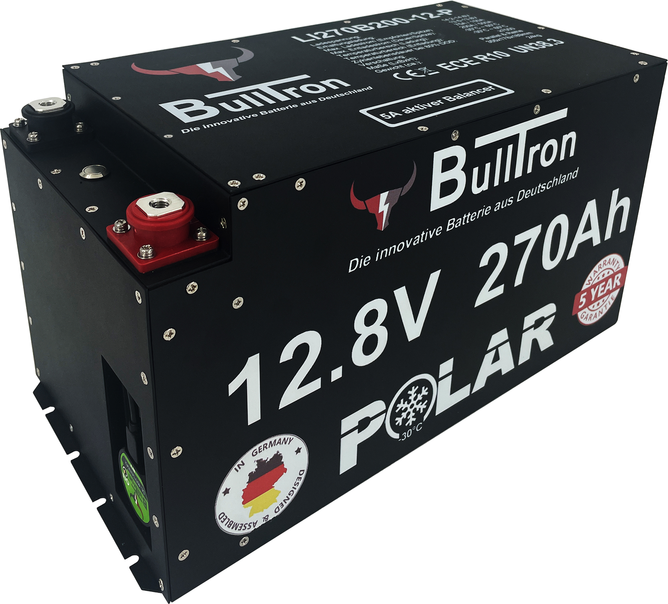 BullTron Polar  270Ah inkl. Smart BMS mit 200A Dauerstrom & Bluetooth App