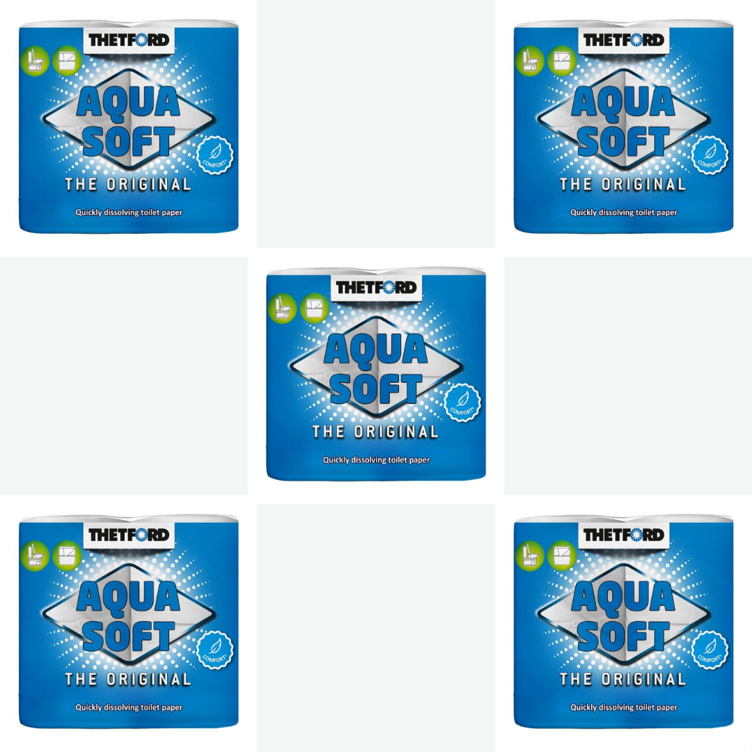 20x Thetford Toilettenpapier Aqua Soft 5x4 Rollen