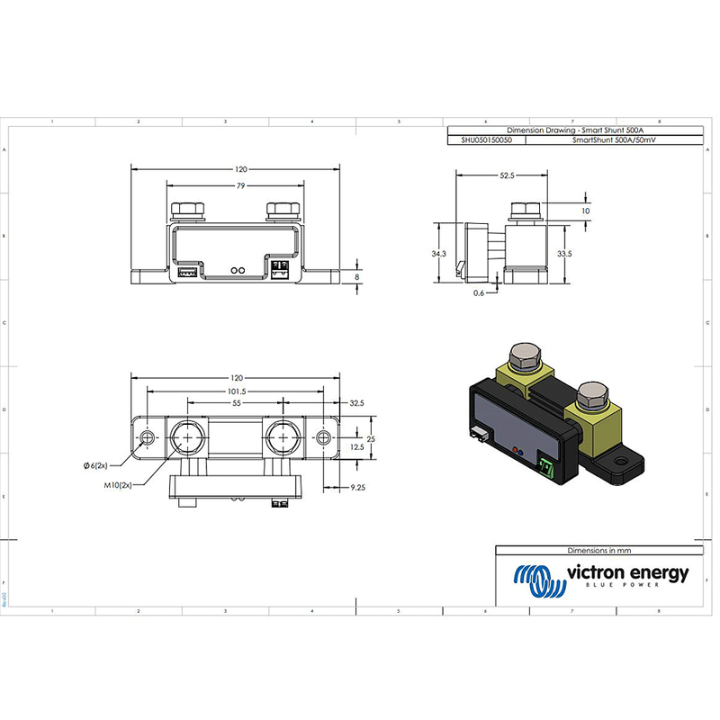 Victron Energy SmartShunt 500A/50mV