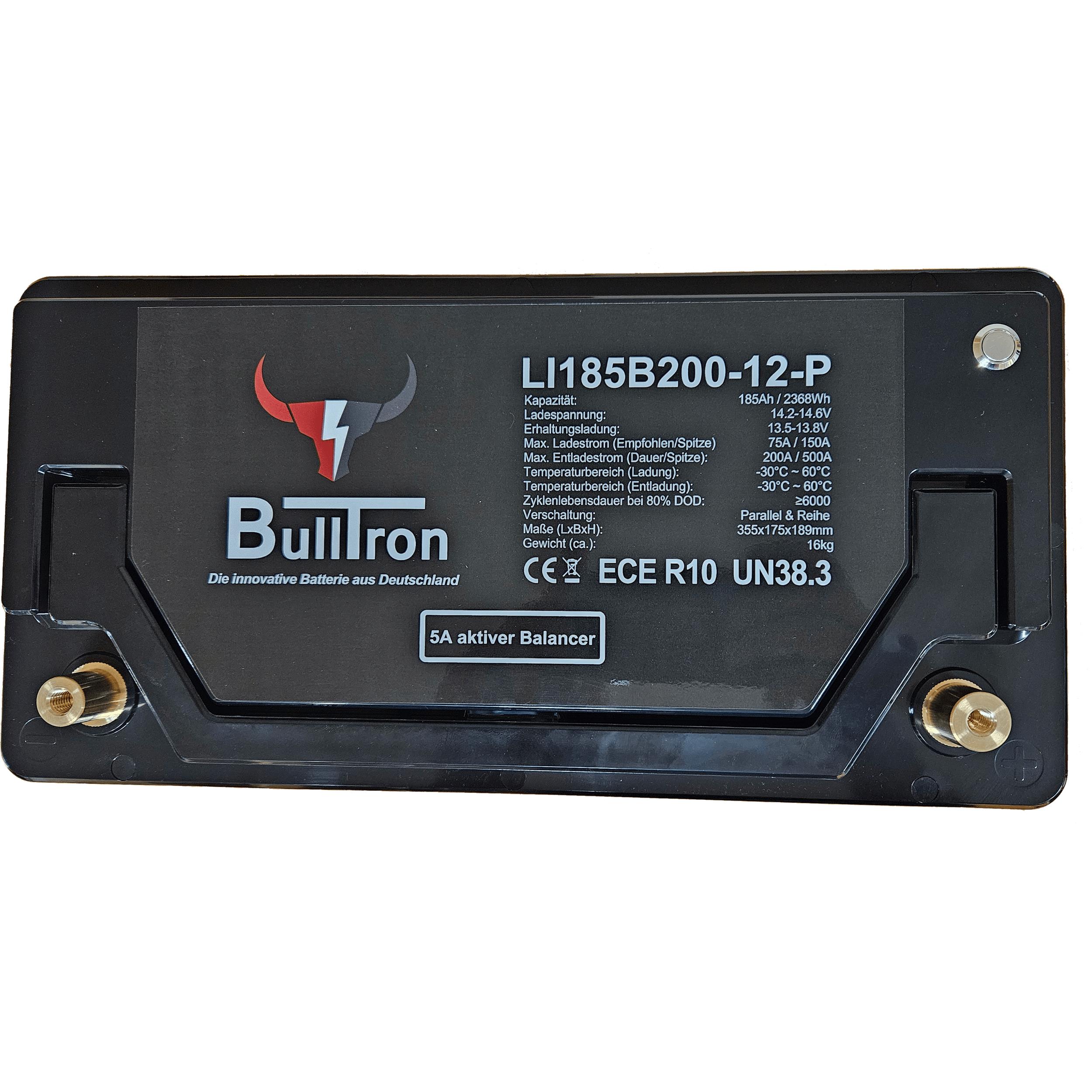 BullTron Polar  185Ah inkl. Smart BMS mit 200A Dauerstrom & Bluetooth App mit MwSt.